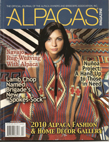 Alpacas Magazine - A Blend of Traditions - Winter 2010
