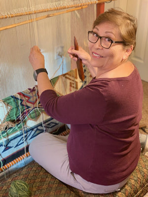 Looming Attractions - Navajo Rugs Under Construction