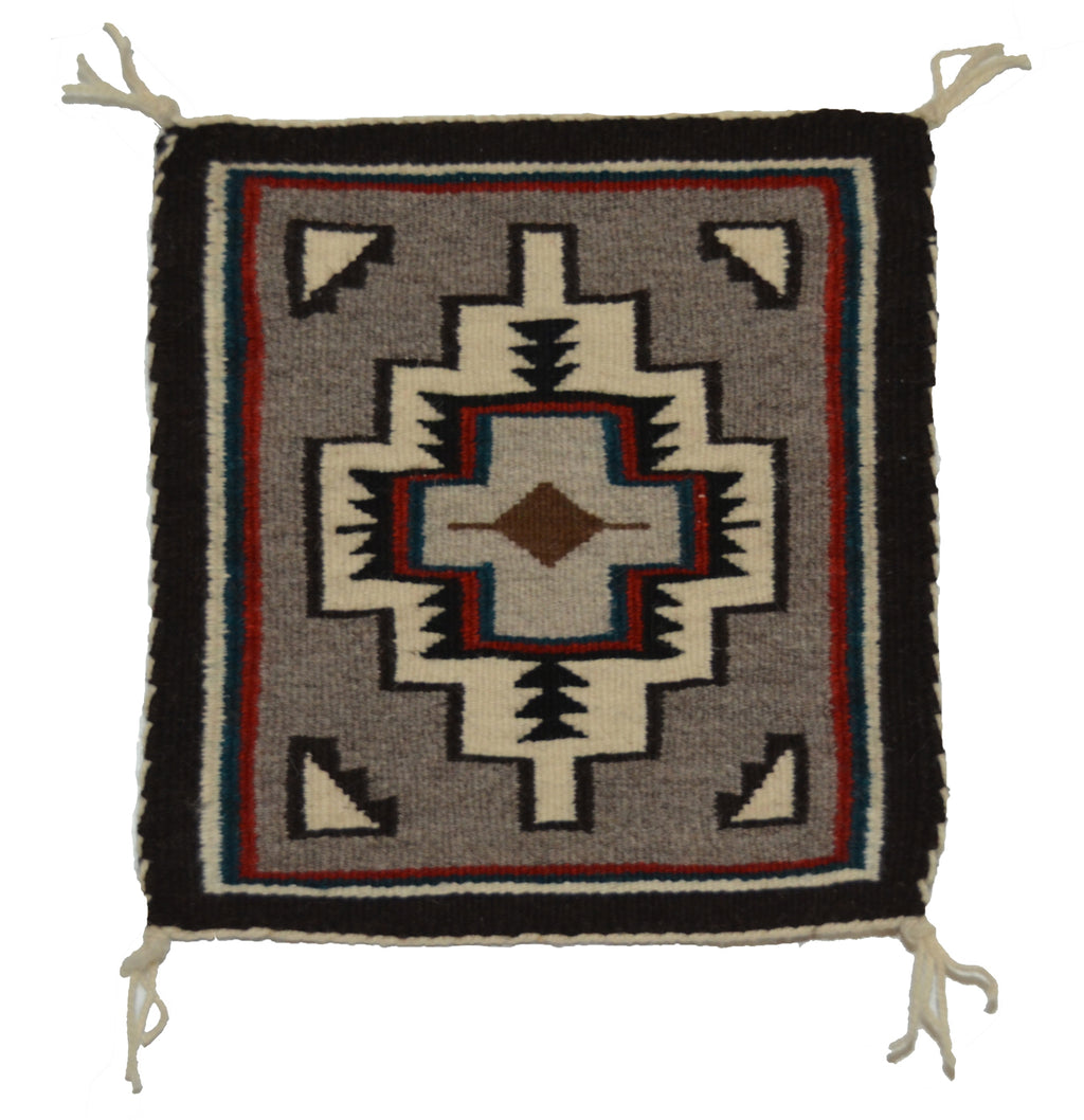 Crystal Navajo Rug : Malinda Nez : 3428 : 12" x 12.5"