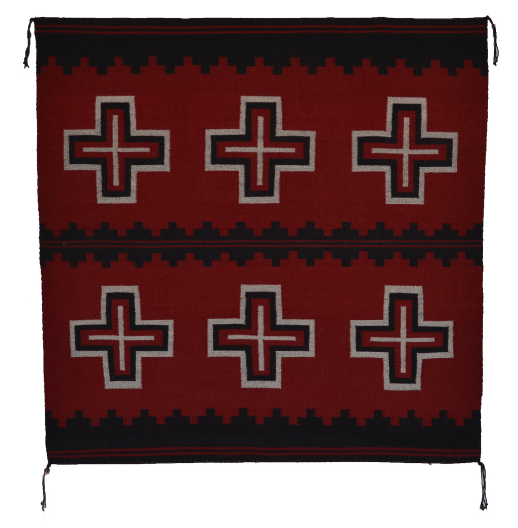 Manta Navajo Weaving : GH : 3430 : 33" x 44" (2'9" x 3'6")