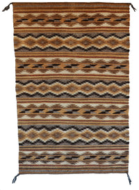Chinle Double Navajo Saddle Blanket : 3437 : 30" x 46" (2'6" x 3'10"), view 1