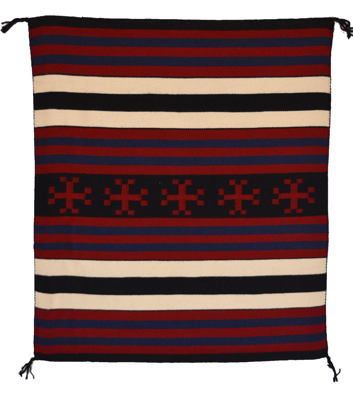 Manta Navajo Weaving : 3438 : 33" x 40" (2'11" x 3'4")