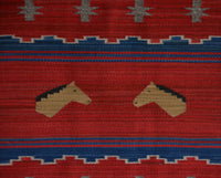 SOLD - Pictorial Navajo Weaving : GH : Churro 1753 : 22.5" x 31.5" (1'10.5" x 2'7.5"), view 3