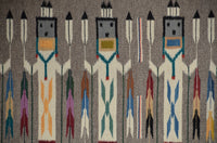 Yei Navajo Weaving : Elsie Bia : Churro 1792 : 34" x 48" ( 2' 10" x 4'), view 5