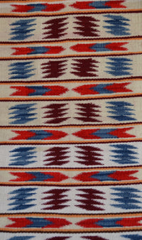 Optical Throw : Navajo Rug : Kathy Marianito : Churro 1801 : 20" x 28" (1'8" x 2'4"), view 2