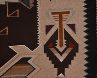 Teec Nos Pos Navajo Rug: Helene Nez : Churro 195 : 45" x 84" (3'9" x 7'), view 5