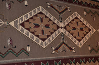 Teec Nos Pos Navajo Rug: Helene Nez : Churro 499 : 53" x 108" (4'5" x 9'), view 4