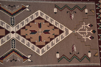 Teec Nos Pos Navajo Rug: Helene Nez : Churro 499 : 53" x 108" (4'5" x 9'), view 5