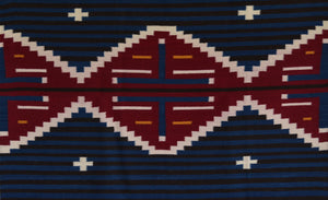 Serape Navajo Blanket : Elsie Bia : Churro 1728 : 38" x 60.5"