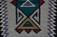 Innovative Design Navajo Rug : Ava Tommie : Churro 1737 : 9" x 14" (1' x 1') : Award Winner!, view 5