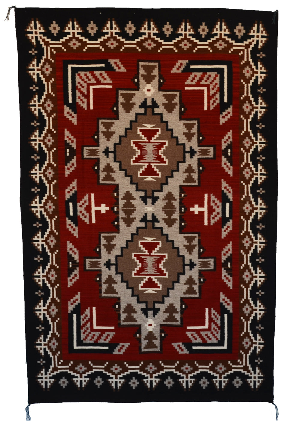 Ganado Navajo Rug : Elsie Bia : Churro 1738 : 47.5" x 72.5" (4' x 6')