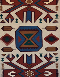 Crystal : Navajo Rug : Ervin Phillips : Churro 1739 : 42" x 76" (3'6" x 6'4"), view 3