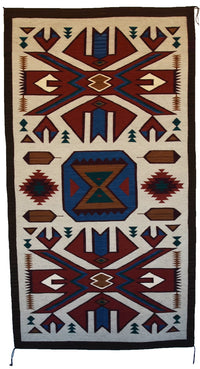 Crystal : Navajo Rug : Ervin Phillips : Churro 1739 : 42" x 76" (3'6" x 6'4"), view 1