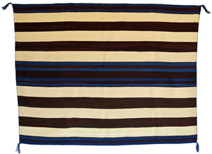 1st Phase Chief Blanket : Navajo Rug : Lucie Marianito : Churro 1756 : 47" x 62" (3'11" x 5'2")