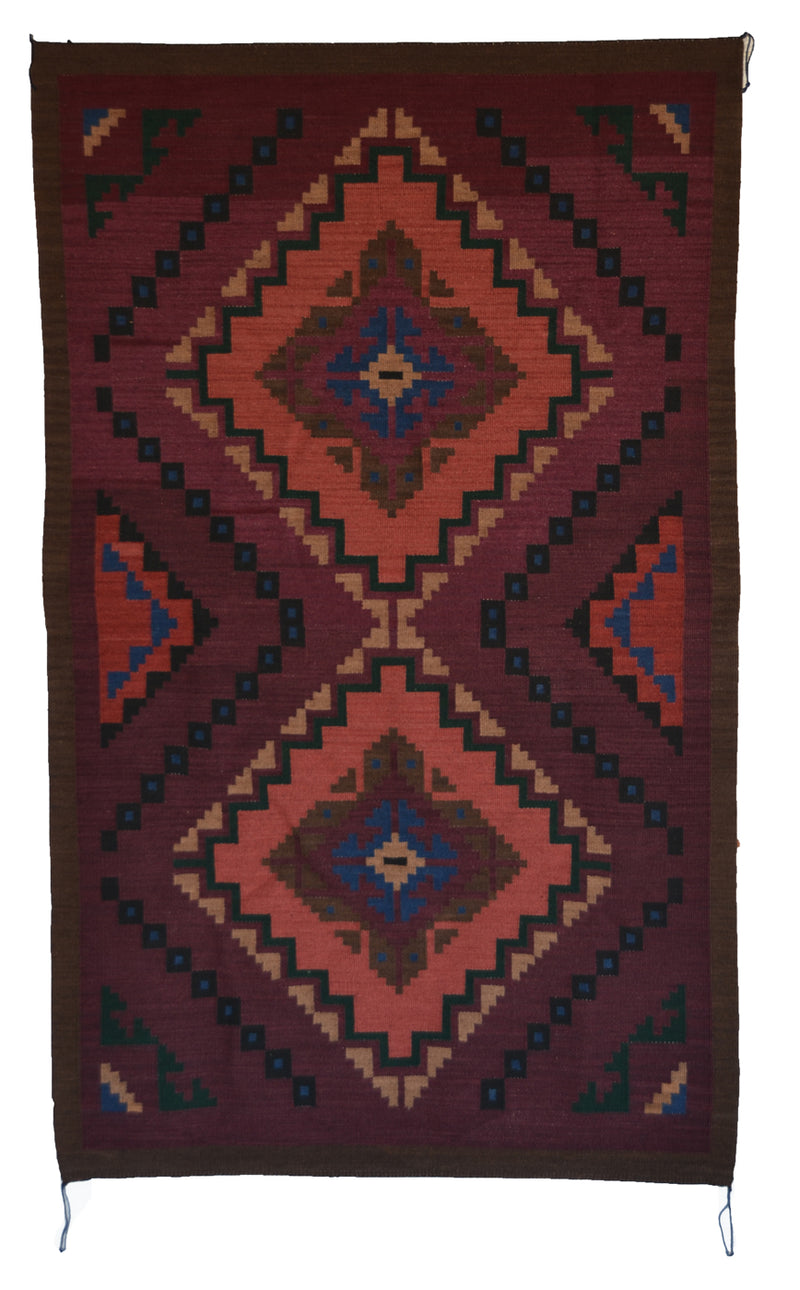 Crystal : Navajo Rug : Geraldine Phillips : Churro 1758 : 44" x 71" (3'8" x 5'11")