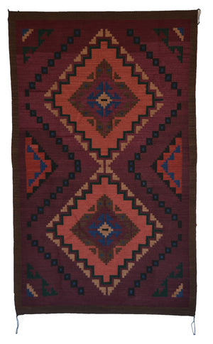 Crystal : Navajo Rug : Geraldine Phillips : Churro 1758 : 44" x 71" (3'8" x 5'11")