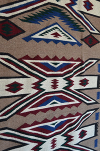 Crystal Pictorial : Navajo Rug : Geraldine Phillips : Churro 1774 : 35" x 72" (2'11" x 6'), view 3