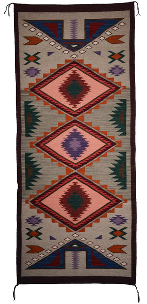 Crystal Navajo Rug : Geraldine Phillips : Churro 1777 : 34" x 76" (2'10" x 6'4")