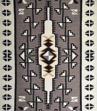 Two Grey Hill Navajo Rug : Harriet Evans : Churro 1795 : 33" x 60" (2'9" x 5'), view 2