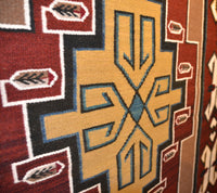 Teec Nos Pos Navajo Weaving : Marian Nez : Churro 508 : 48" x 168" (4' x 14'), view 3