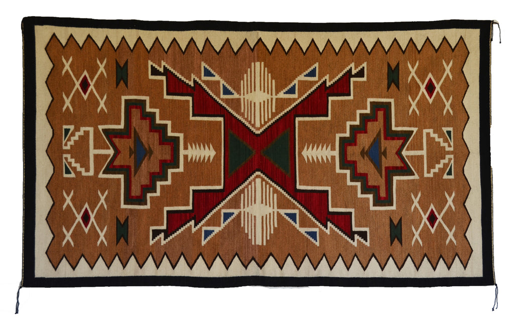 Crystal : Navajo Rug : Geraldine Phillips : Churro 1729 : 43" x 73"