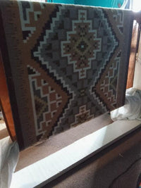 Three Turkey Ruin Navajo Rug : Helen Bia : Churro 1755 : 37" x 62" (3'1" x 5'2") : Award Winner!, view 10
