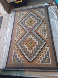 Three Turkey Ruin Navajo Rug : Helen Bia : Churro 1755 : 37" x 62" (3'1" x 5'2") : Award Winner!, view 11