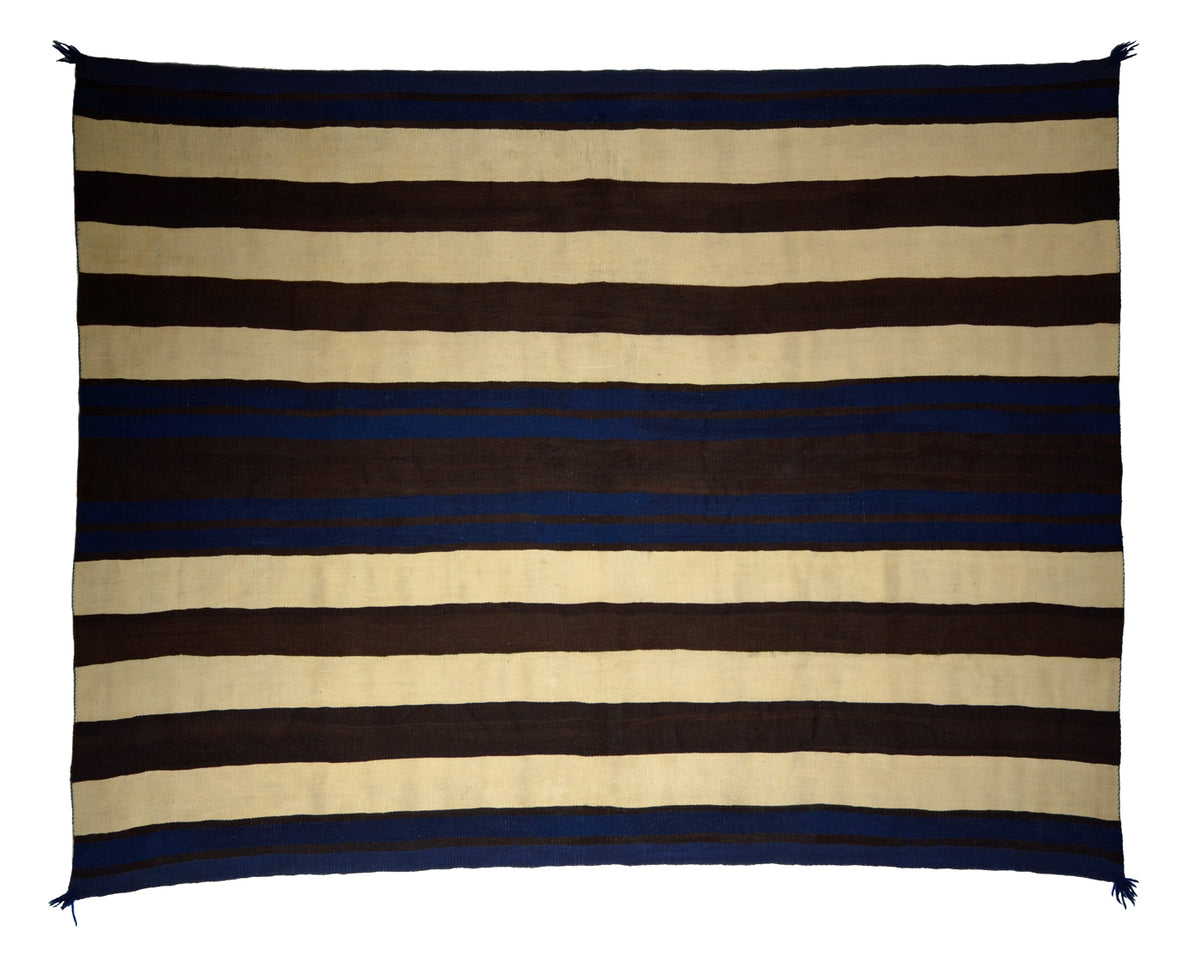 First Phase Chief Blanket Early Classic Ute Style : 1st Phase : Historic Navajo Weaving : 51" x 68" (5'8.5" x 4'3") Call for Pricing