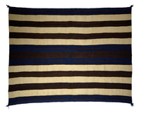 First Phase Chief Blanket Early Classic Ute Style : 1st Phase : Historic Navajo Weaving : 51" x 68" (5'8.5" x 4'3") Call for Pricing, view 1