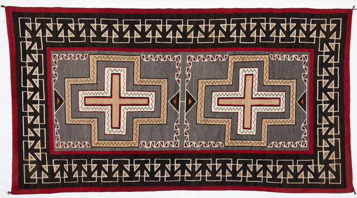 Teec Nos Pos - Navajo Weaving : Historic : GHT 2096:  64" x 116" : (5'4" x 9'8")