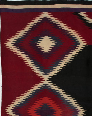 Germantown Serape Navajo Weaving : Historic : GHT 783 : 57" x 74" - Getzwiller's Nizhoni Ranch Gallery