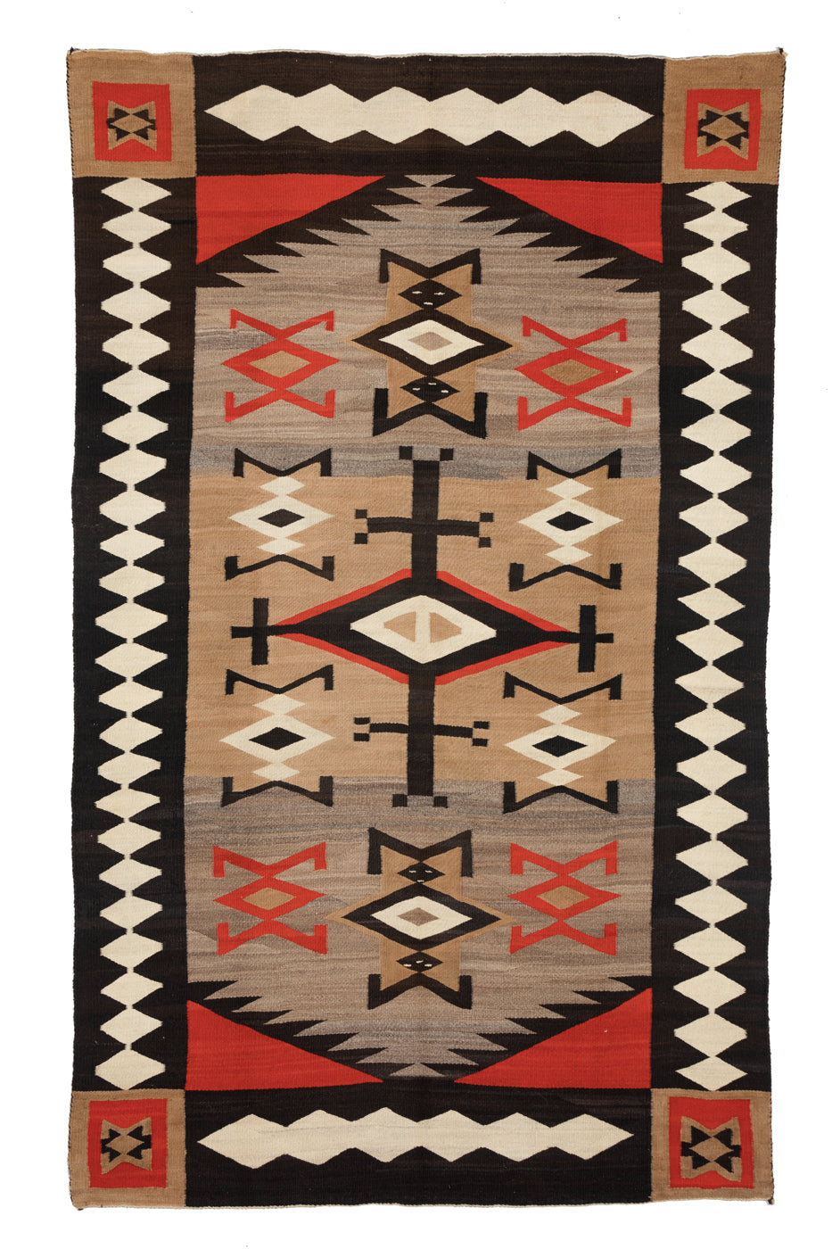 Crystal JB Moore Plate XXI Navajo Weaving : Historic : GHT 2121 : 116″ x 58″ : (4'10" x 9'80")