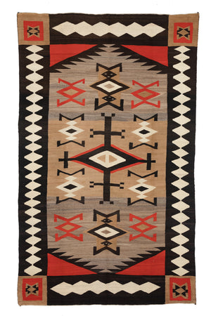 Crystal JB Moore Plate XXI Navajo Weaving : Historic : GHT 2121 : 116″ x 58″ (9'8" x 4'10")