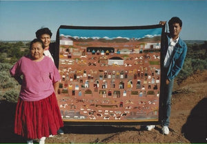 Pictorial - Squaw Dance Navajo Weaving : Juanita Tsosie : B-13 : 72" x 83" - Getzwiller's Nizhoni Ranch Gallery