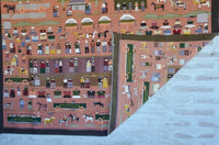 SOLD - Pictorial - Squaw Dance Navajo Weaving : Juanita Tsosie : B-13 : 72" x 83" (6' x 6'11"), view 5