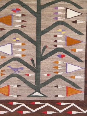Yei Cornstalk Pictorial Navajo Weaving : Historic : GHT 2027  50" x 69" - Getzwiller's Nizhoni Ranch Gallery