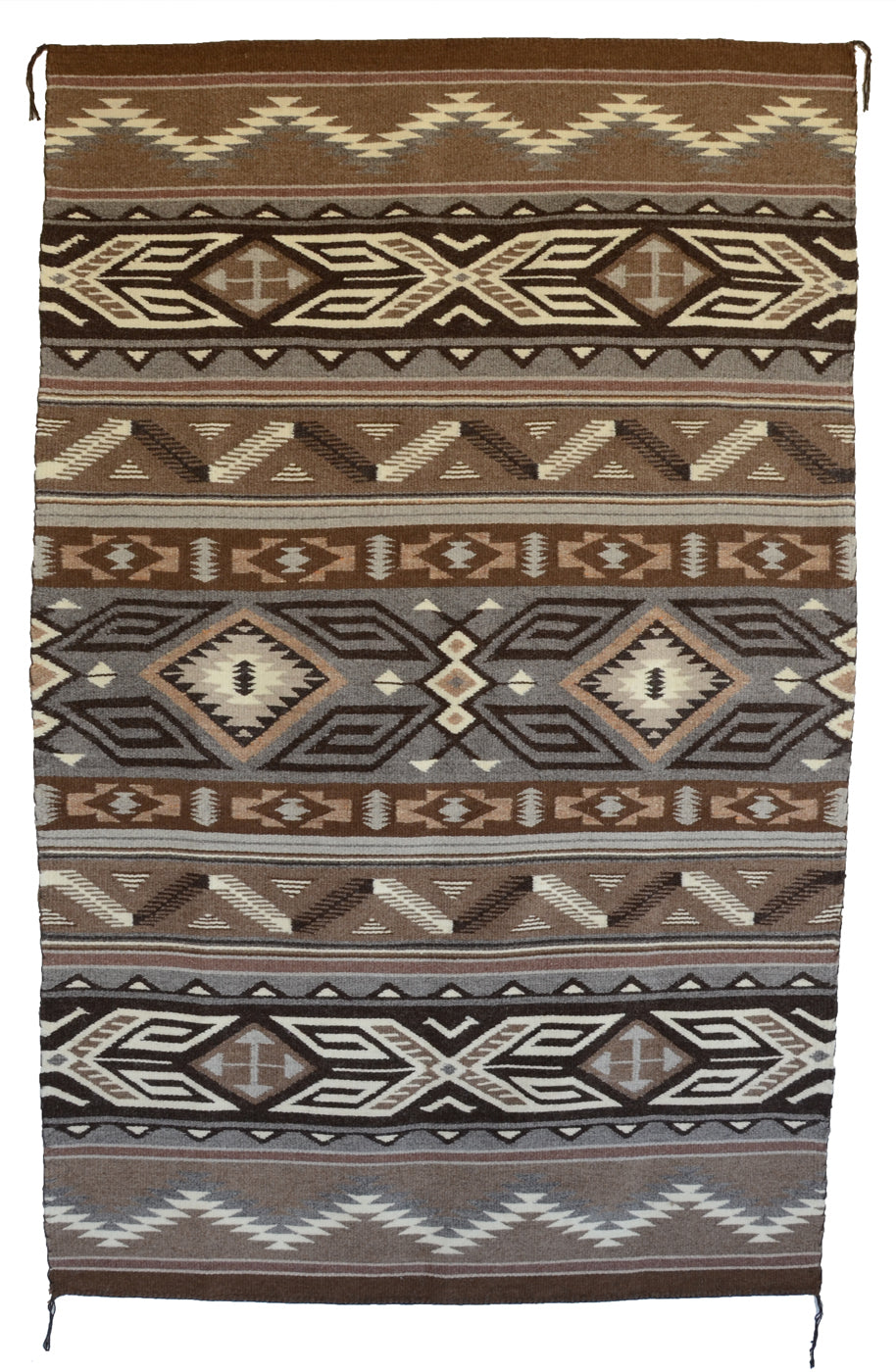 Chinle : Navajo Rug : Gloria Bia : Churro 1702 : 39" x 61" (3'3" x 5'1")