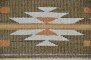 Chinle : Navajo Rug : Helen Bia : Churro 1703 : 26" x 36" (2'2" x 3')