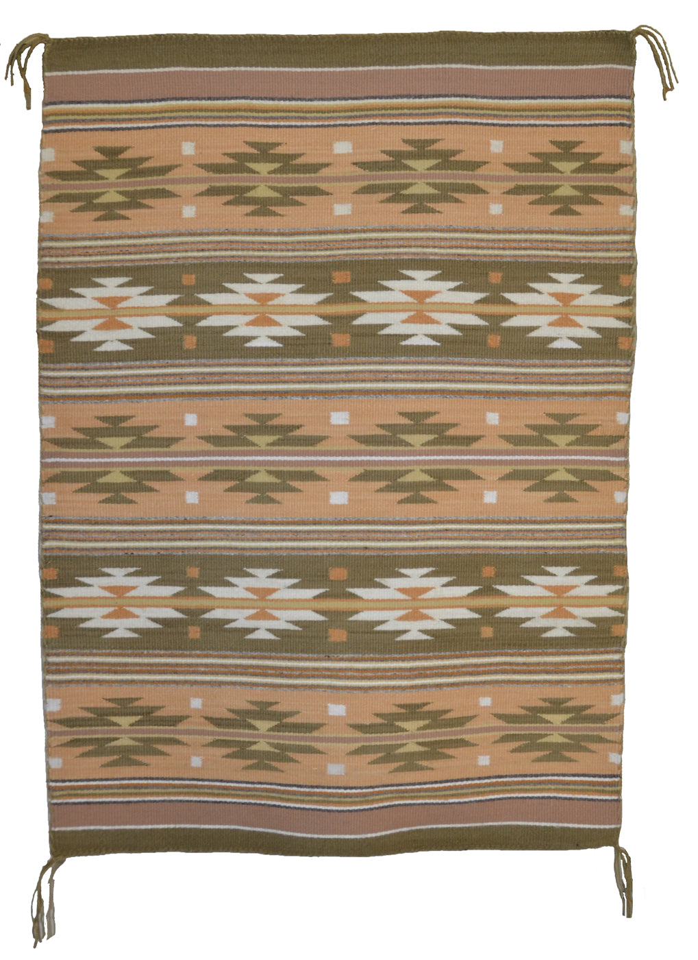 Chinle : Navajo Rug : Helen Bia : Churro 1703 : 26" x 36" (2'2" x 3')