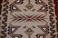 Teec Nos Pos Navajo Rug : Berlinda Nez Barber : Churro 21 : 72" x 120" (6' x 10'), view 6