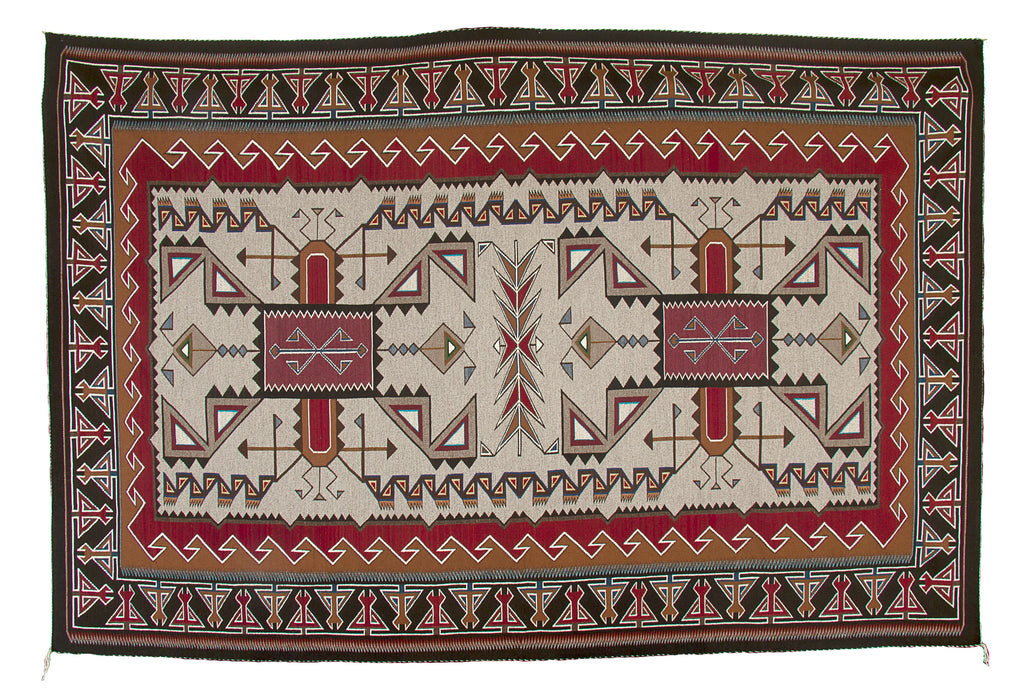 Teec Nos Pos Navajo Rug : Berlinda Nez Barber : Churro 2 : 72" x 120"