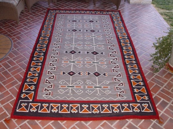 Teec Nos Pos Navajo Weaving : Vintage : GHT 2071: 5'11"x 10'9" - Getzwiller's Nizhoni Ranch Gallery