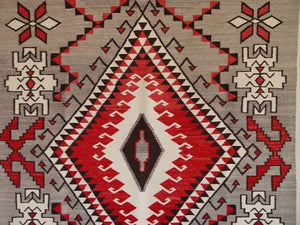 Ganado - Klagetoh Navajo Weaving : Historic : GHT 865 :  65″ x 70″ - Getzwiller's Nizhoni Ranch Gallery