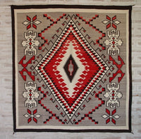 Klagetoh Navajo Weaving : Historic : GHT 865 : 65″ x 70″ : (5'5" x 5'10"), view 3