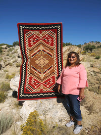 Crystal Navajo rug for sale : Geraldine Phillips : Churro 1612 : 49" x 86" (4'1" x 7'2"), view 2