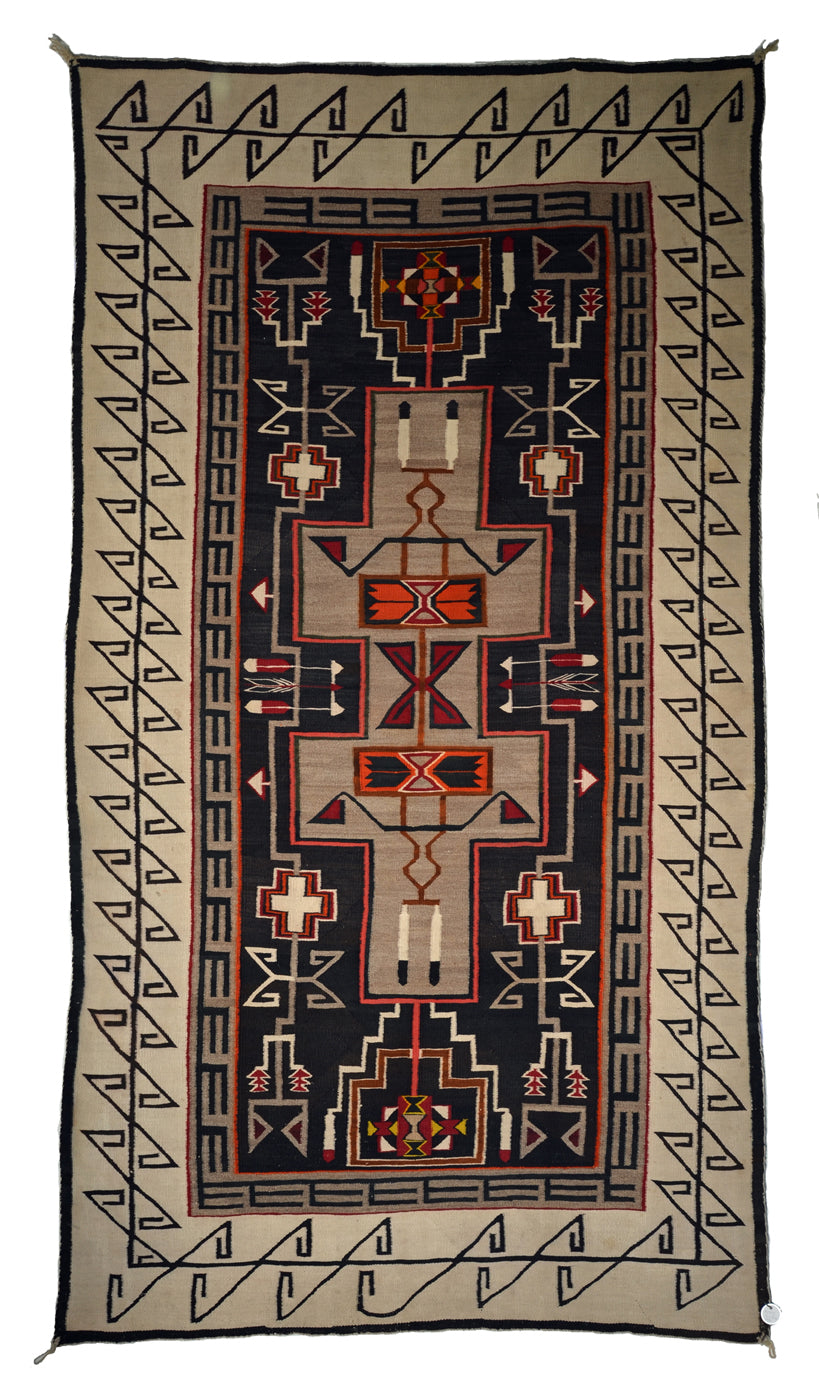 Teec Nos Pos Navajo Weaving : Antique : PC 144 : 88" x 40"