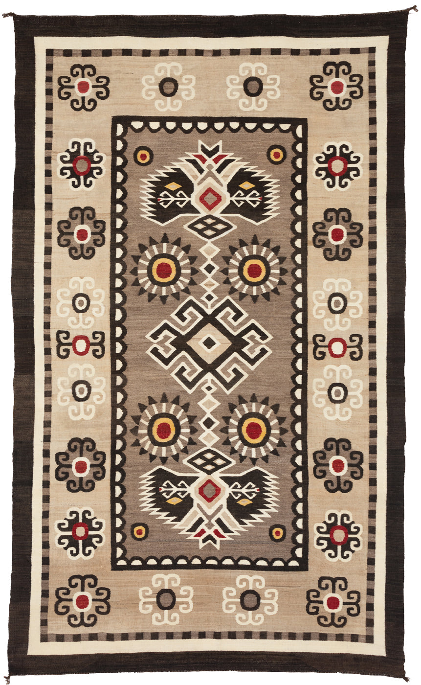 Bistie Navajo Weaving : Historic : PC 102 : 55" x 92"