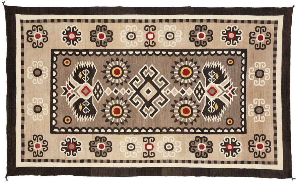 Bistie Navajo Weaving : Historic : PC 102 : 55" x 92"