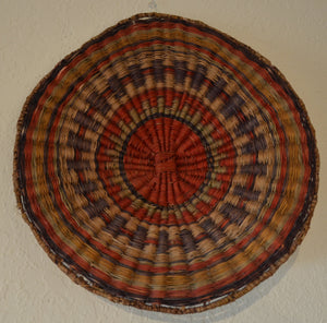 Native American Basket : Hopi Wicker Plaque : Basket 19 - Getzwiller's Nizhoni Ranch Gallery