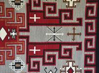 Klagetoh Navajo Weaving : Anita Bekay : Churro 1237 : 72" x 108 (6' x 9'), view 5